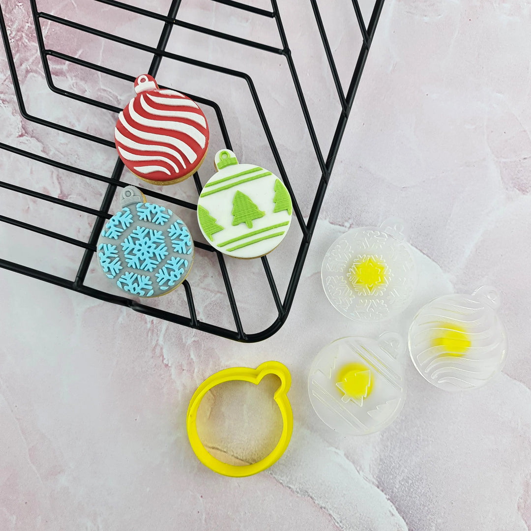 Mini Bauble Cutter and Debosser Set