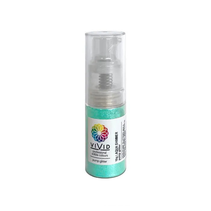 Vivid Edible Shimmer Pump - Aqua