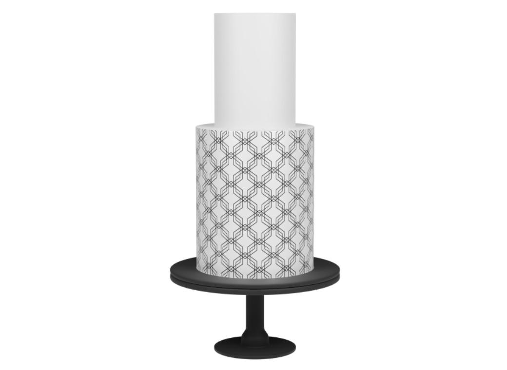 Caking It Up - Mesh Stencil Argyle