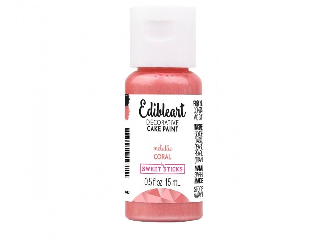 Edible Art Paint - Metallic Coral