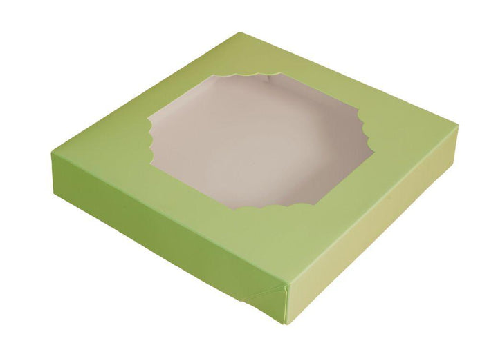 Scalloped Large Treat Box 5pk - Green