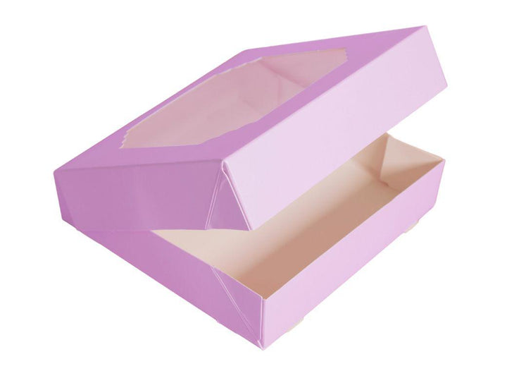 Scalloped Large Treat Box 5pk - Lilac