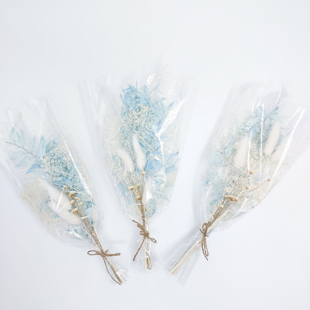Dried Mixed Florals - Light Blues