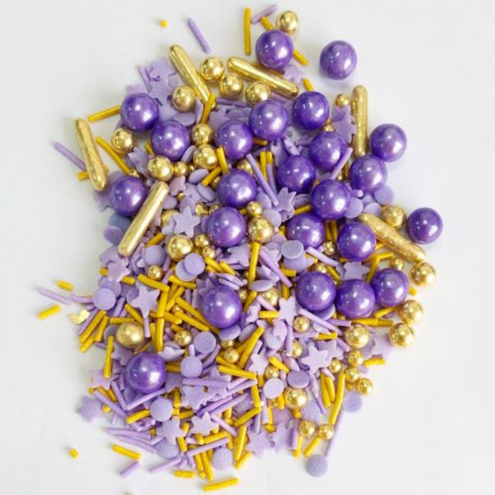 Arcoiris Sprinkles - Gold & Purple Mix