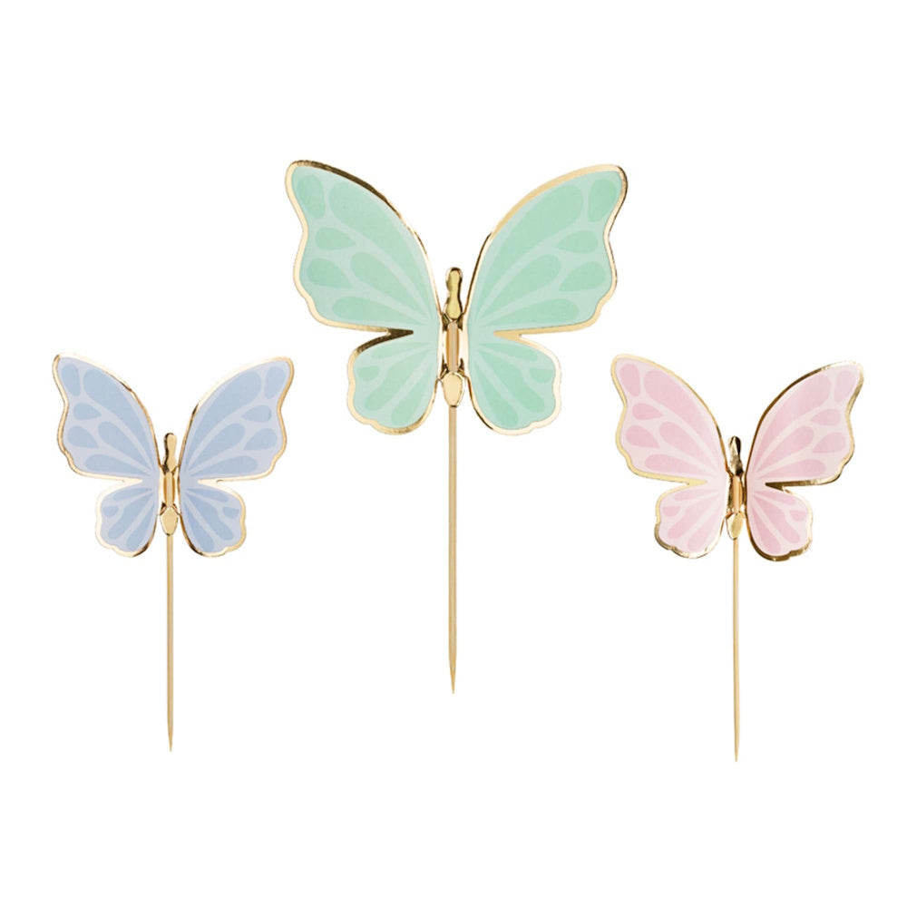 Butterfly Cake Toppers 9pk