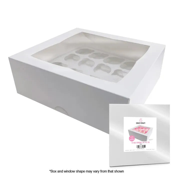 Cake Craft Cupcake Box 12-Hole 4in High (Wrapped)