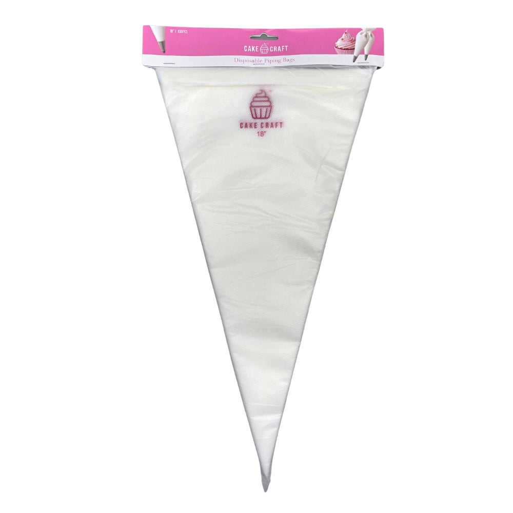 Cake Craft Disposable Icing Bags 18in 100pk