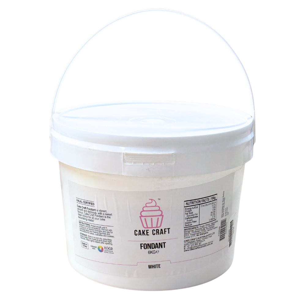 Cake Craft Fondant 6kg - White