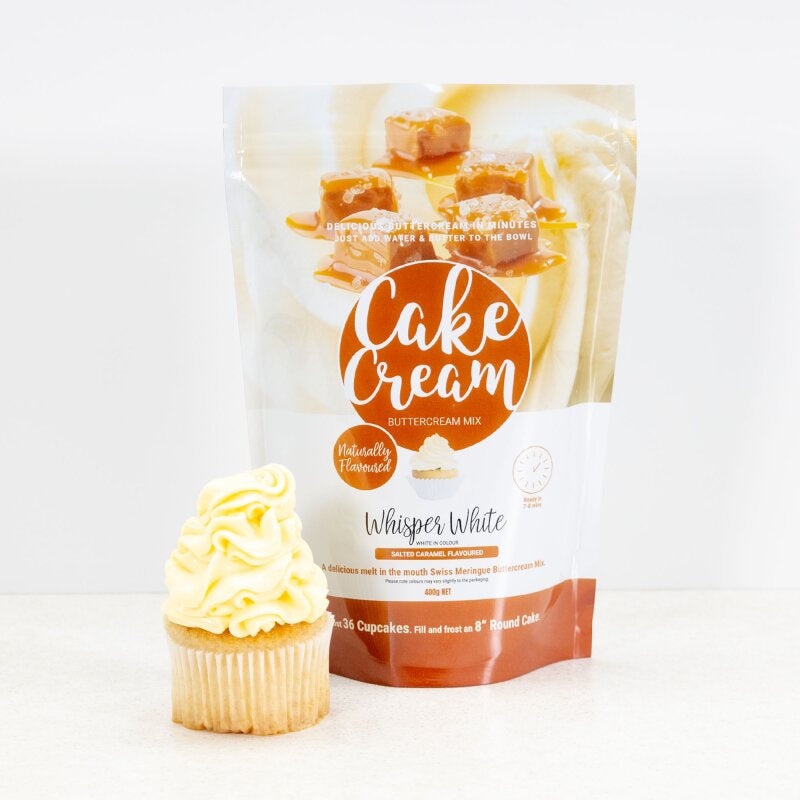Cake Cream 400g - Whisper White Salted Caramel Flavour