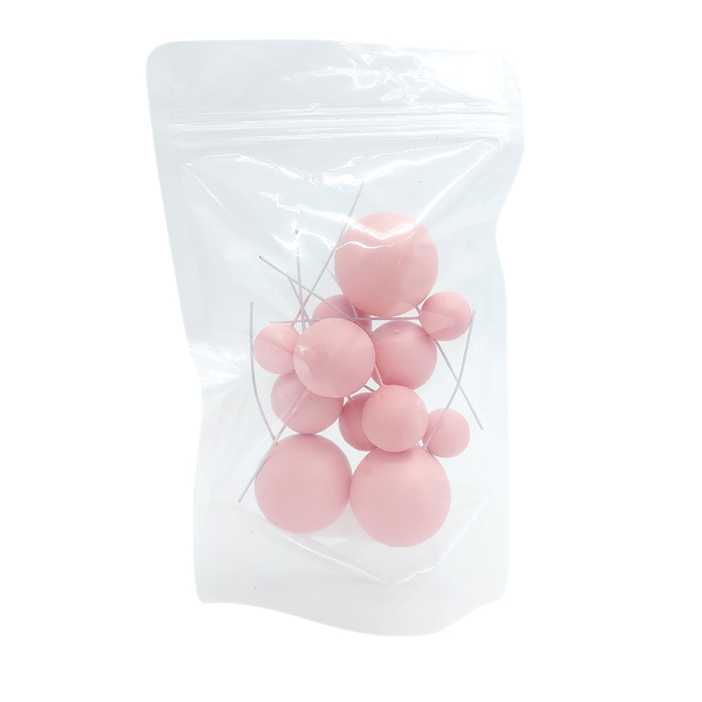 Cake Decorating Balls Pink - 12pk