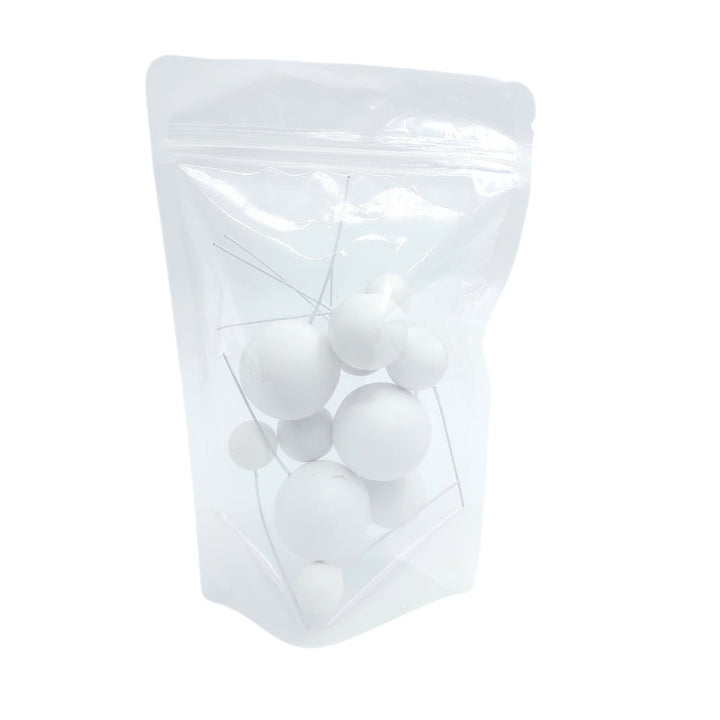 Cake Decorating Balls White - 12pk