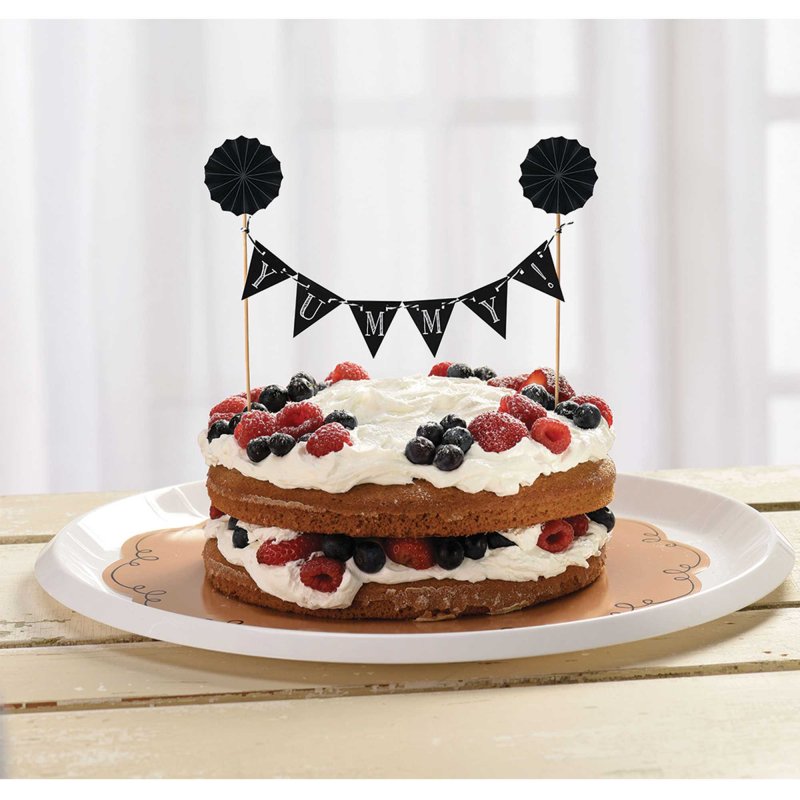 Chalkboard Banner Cake Topper