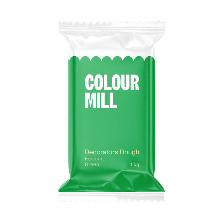 Colour Mill Decorators Dough Fondant - Green 1kg