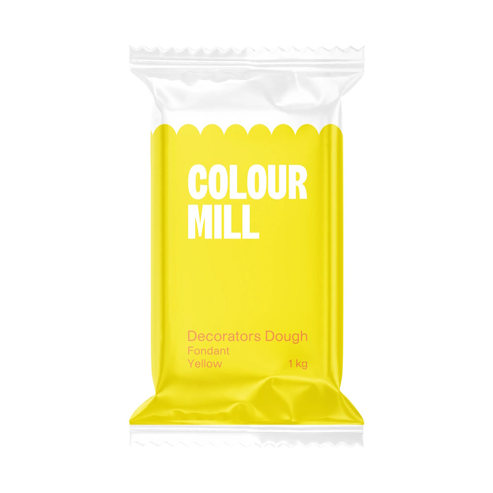 Colour Mill Decorators Dough Fondant - Yellow 1kg