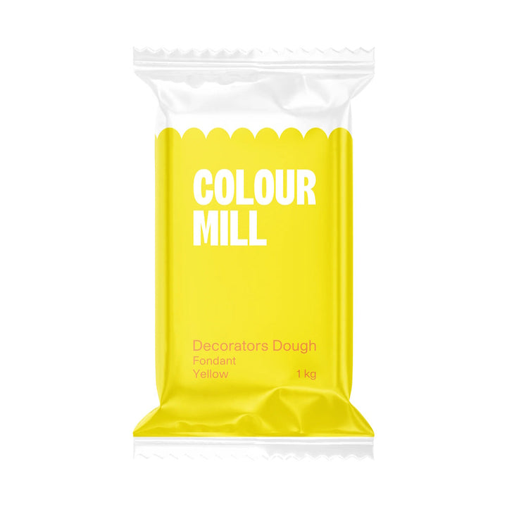 Colour Mill Decorators Dough Fondant - Yellow 1kg