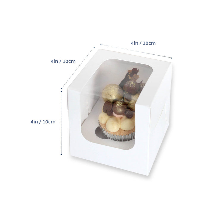 Cupcake Box 4" 1-Hole 10pk