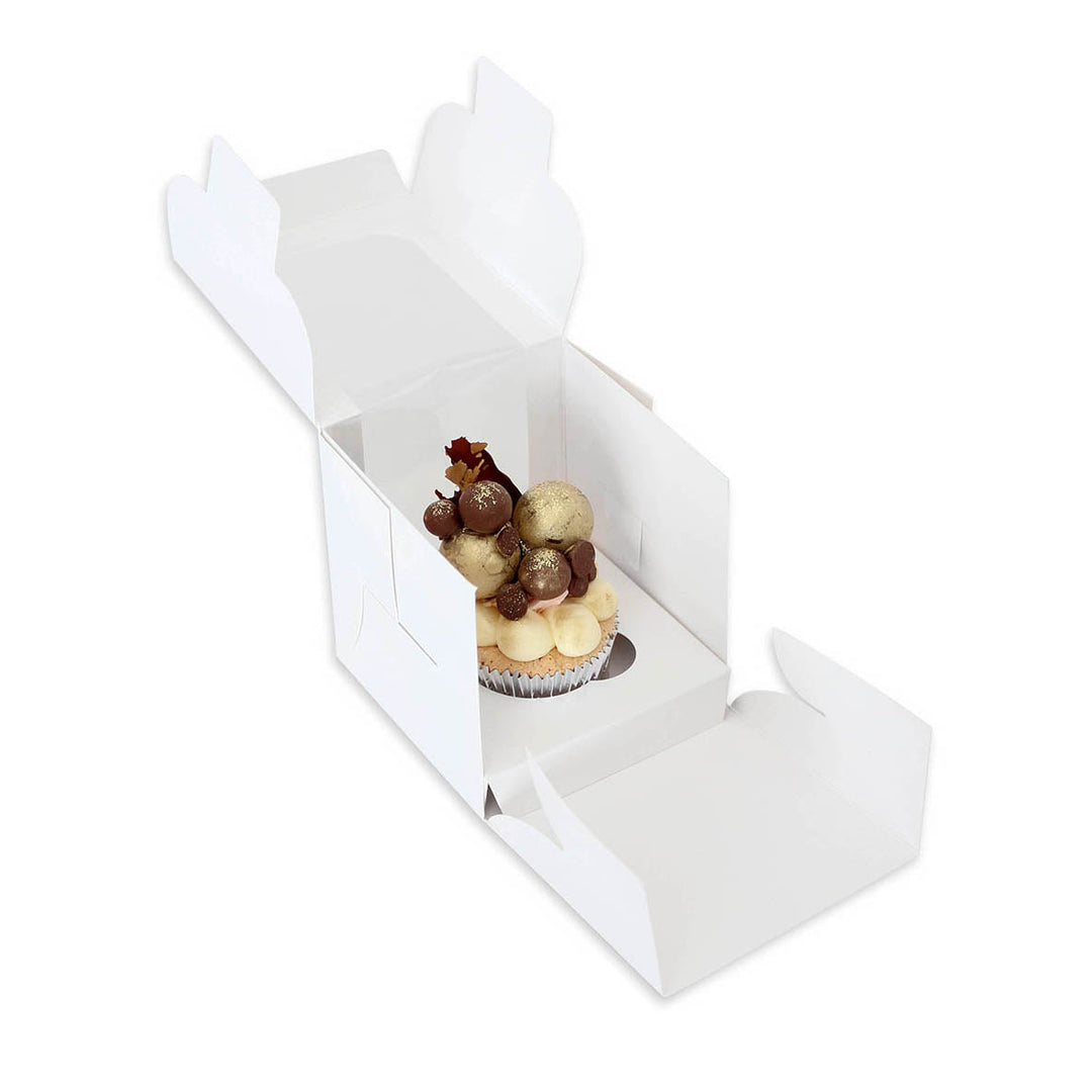 Cupcake Box 4" 1-Hole 10pk
