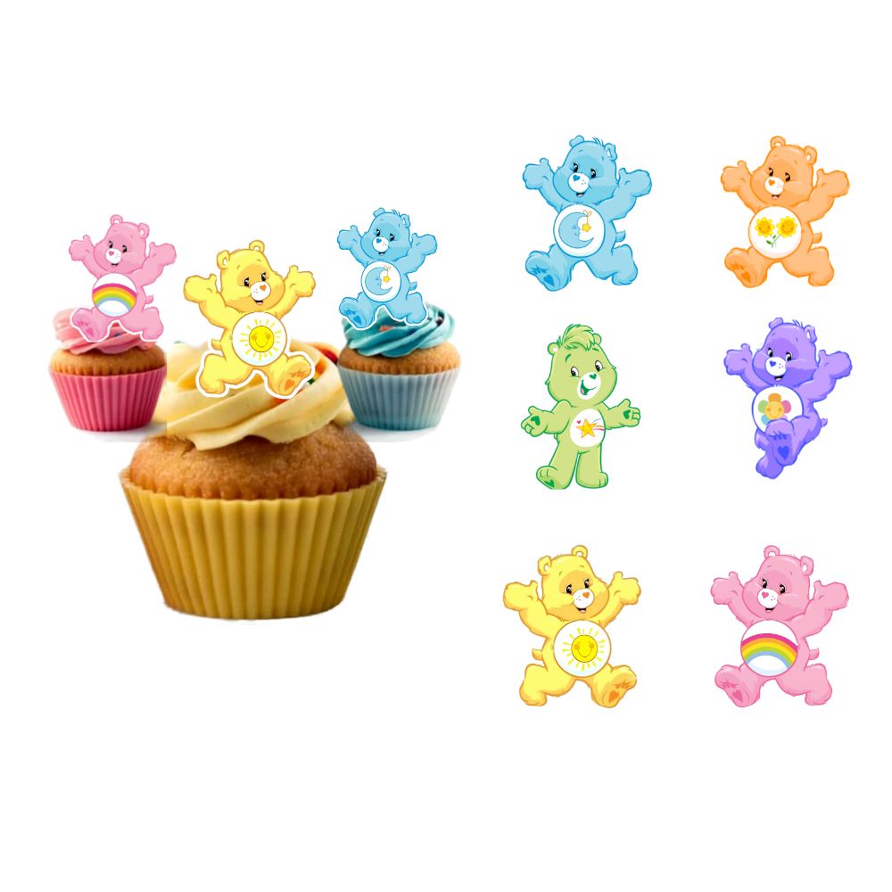 Edible Wafer Toppers - Carebears