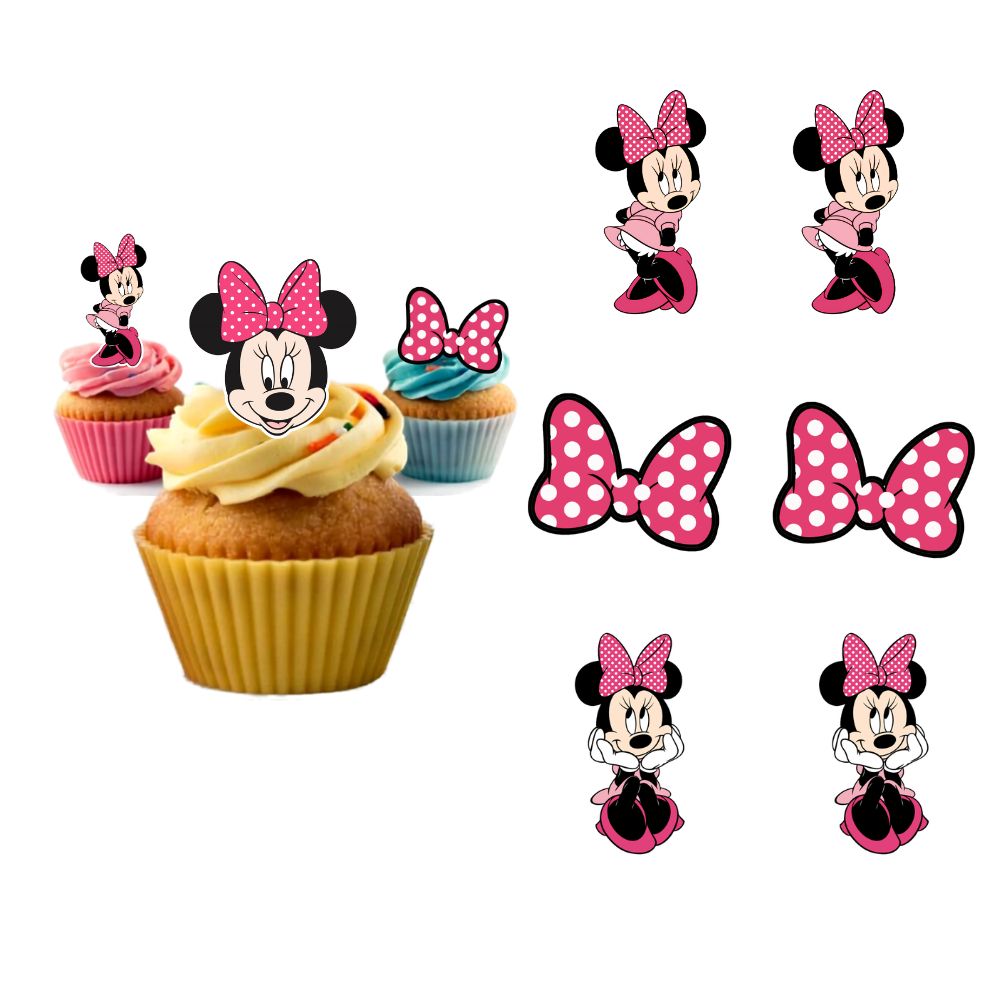 Edible Wafer Toppers - Minnie