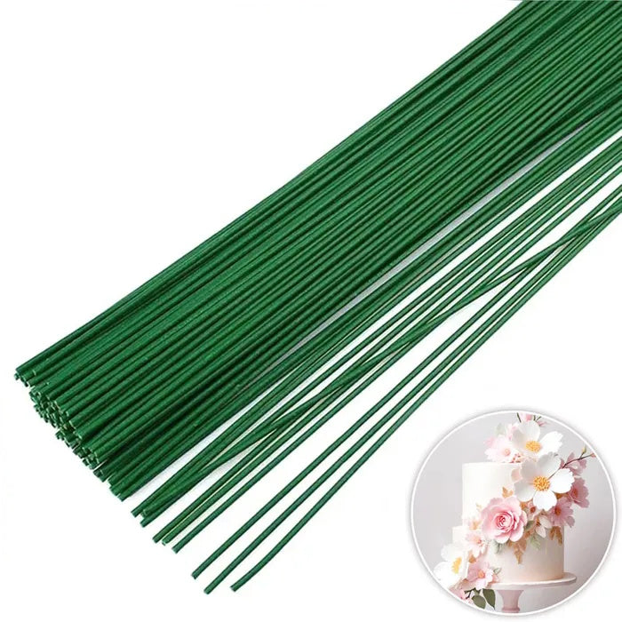 Green Flower Wire 26 Gauge 50pk