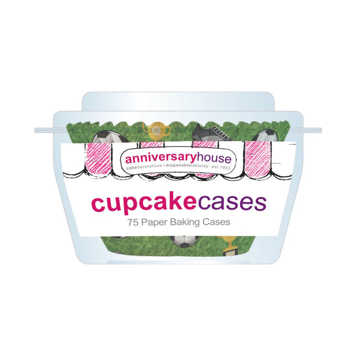 Football Cupcake Cases 75pk