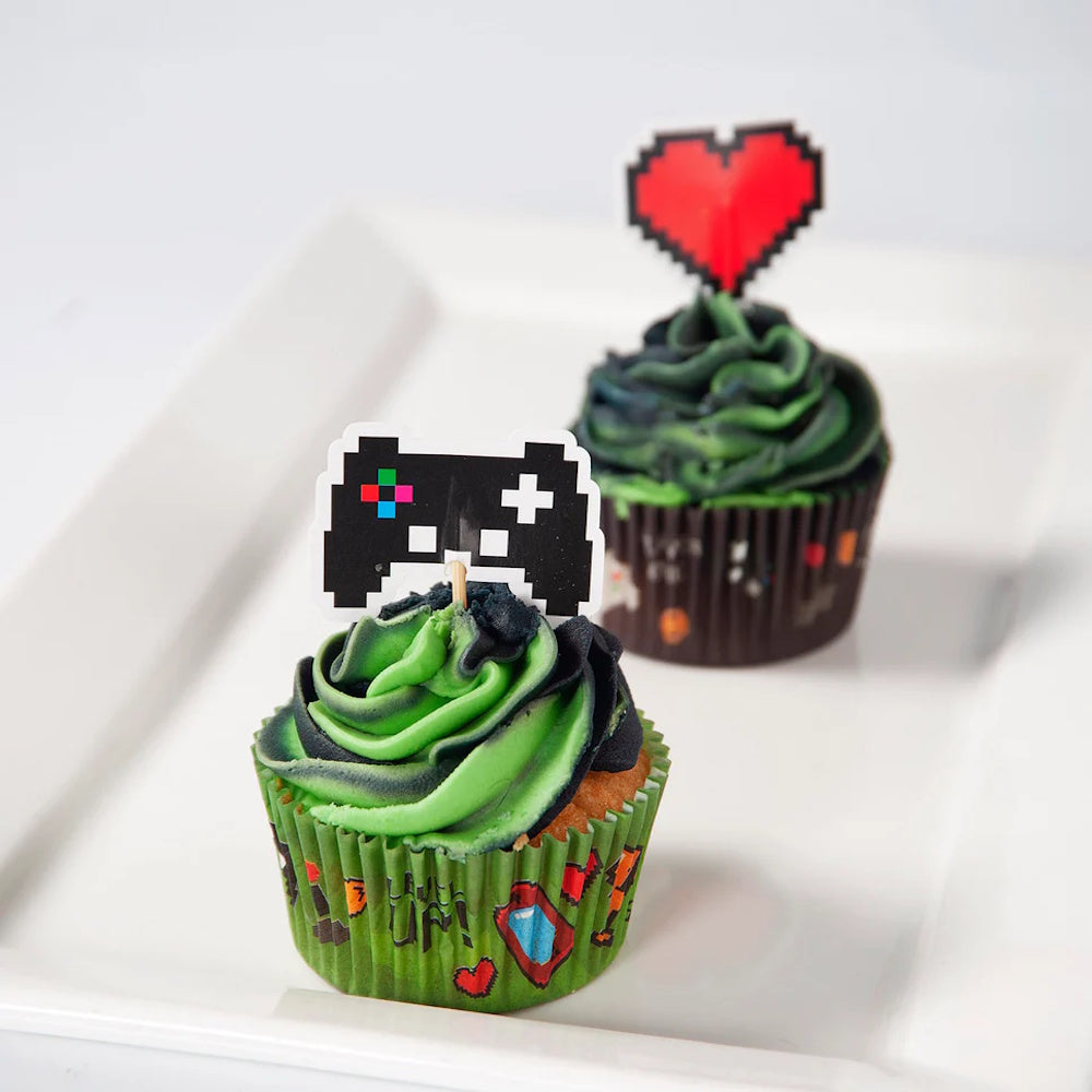 Gaming Party Cupcake Toppers 12pk