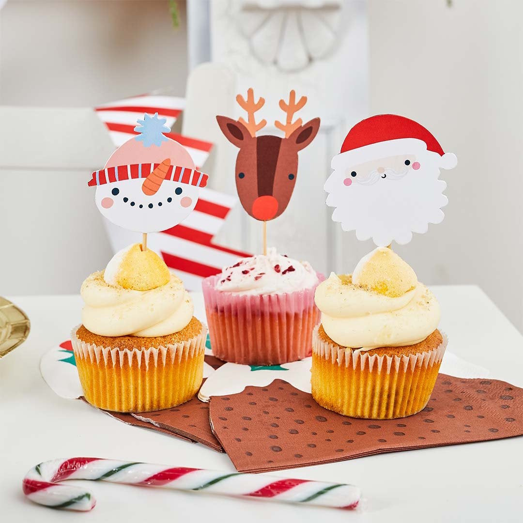 Festive Friends Cupcake Toppers 12pk
