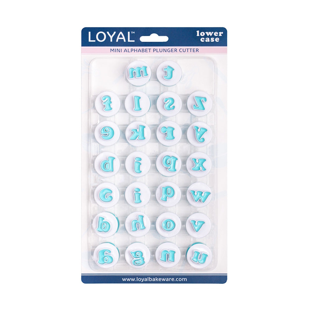 LOYAL Mini Alphabet Plunger Cutters - Lowercase (26pcs)