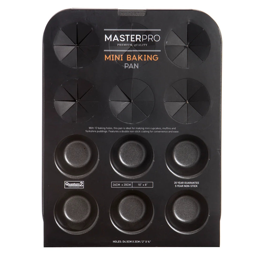 MasterPro Non-Stick 12 Cup Mini Muffin/Cupcake Pan