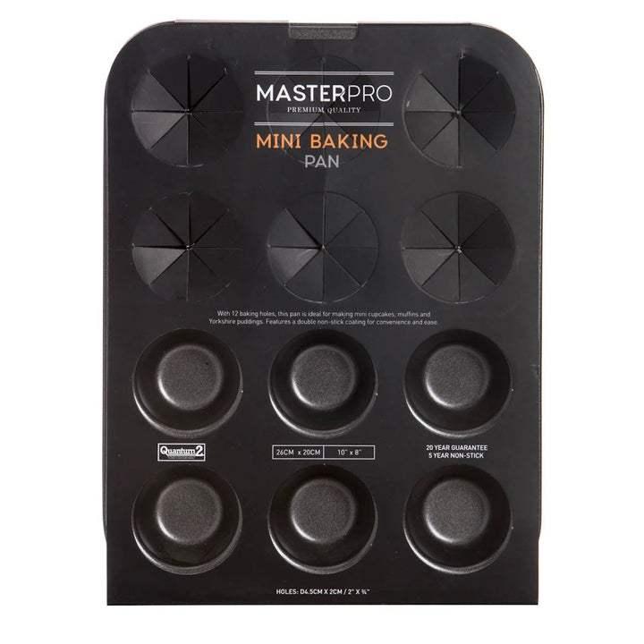 MasterPro Non-Stick 12 Cup Mini Muffin/Cupcake Pan