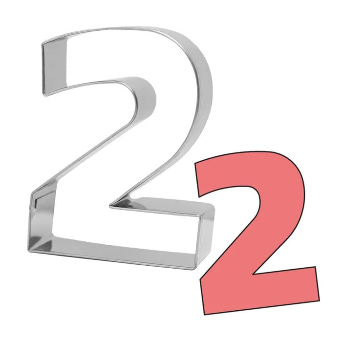 Cake Craft Number 2 Cookie Cutter