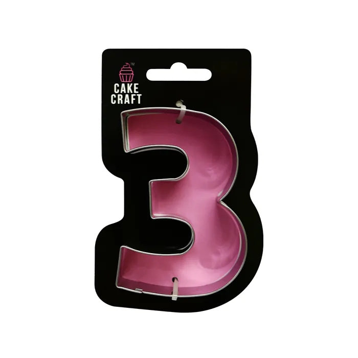 Cake Craft Number 3 Cookie Cutter