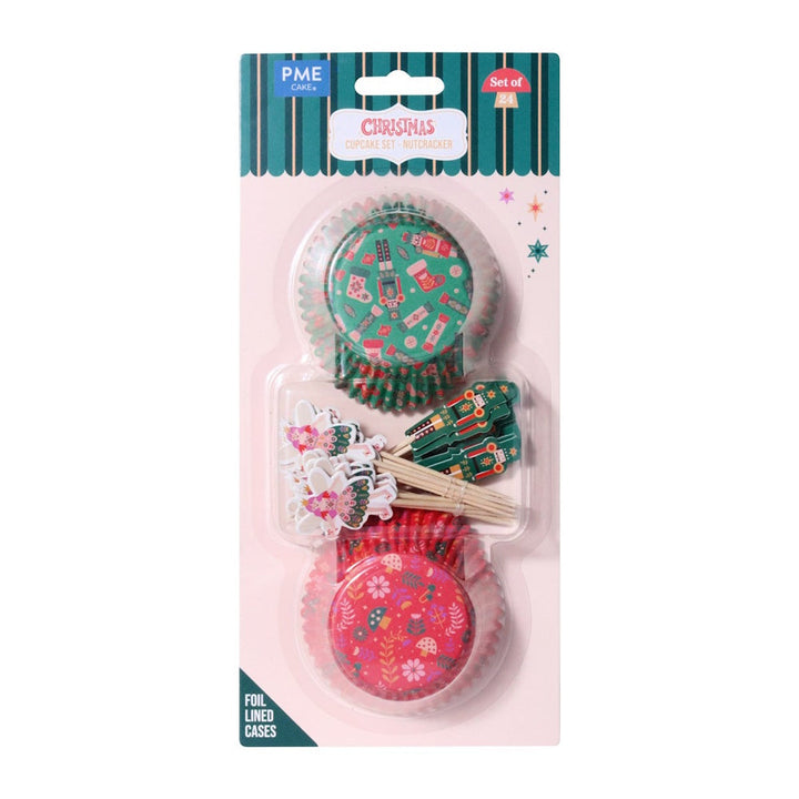 PME Nutcracker Cupcake Cases & Topper Set