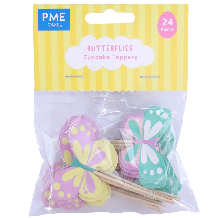 PME Cupcake Toppers - Butterflies 24pk