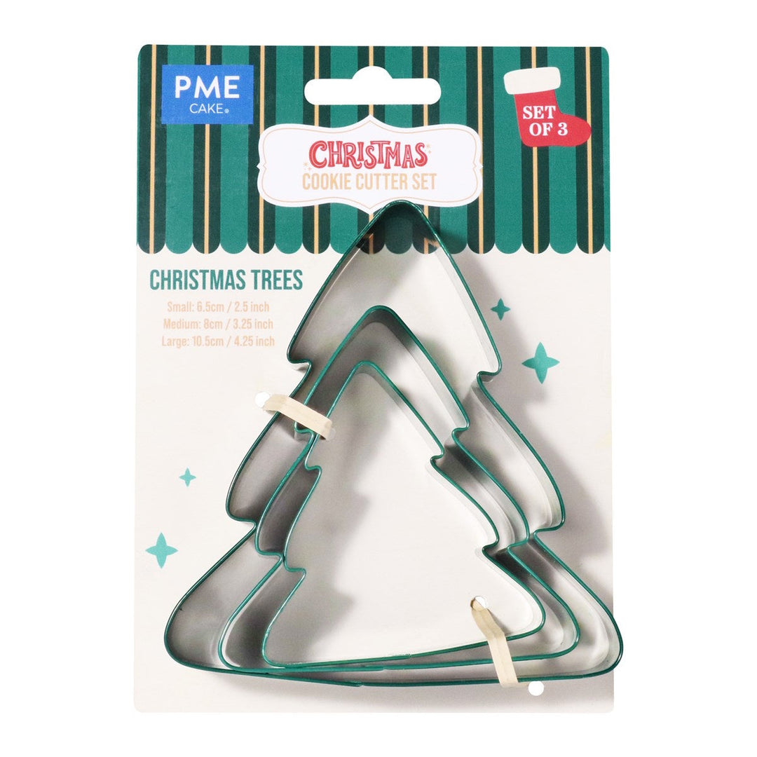 PME Christmas Tree Cookie Cutters Set of 3