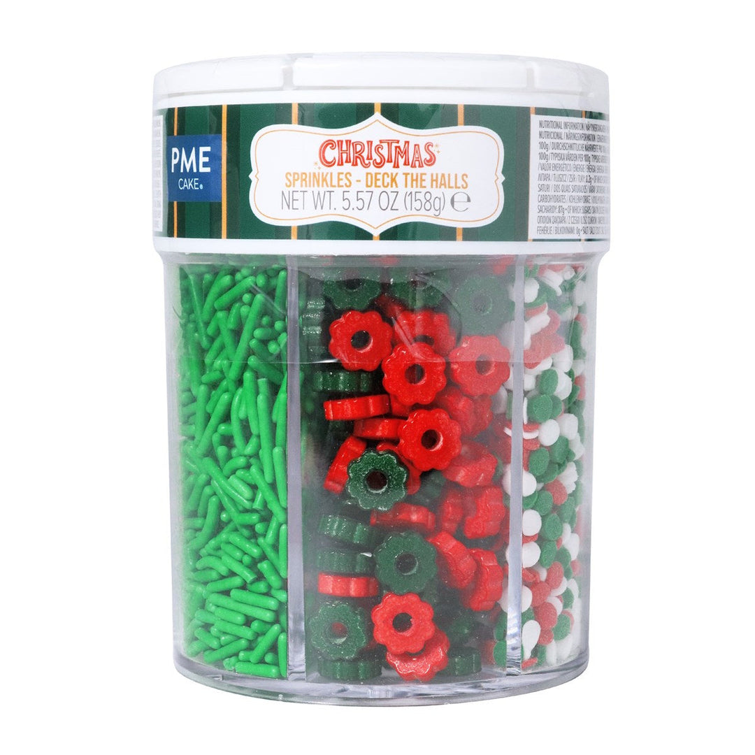 PME Deck the Halls 6-in-1 Christmas Sprinkle Mix