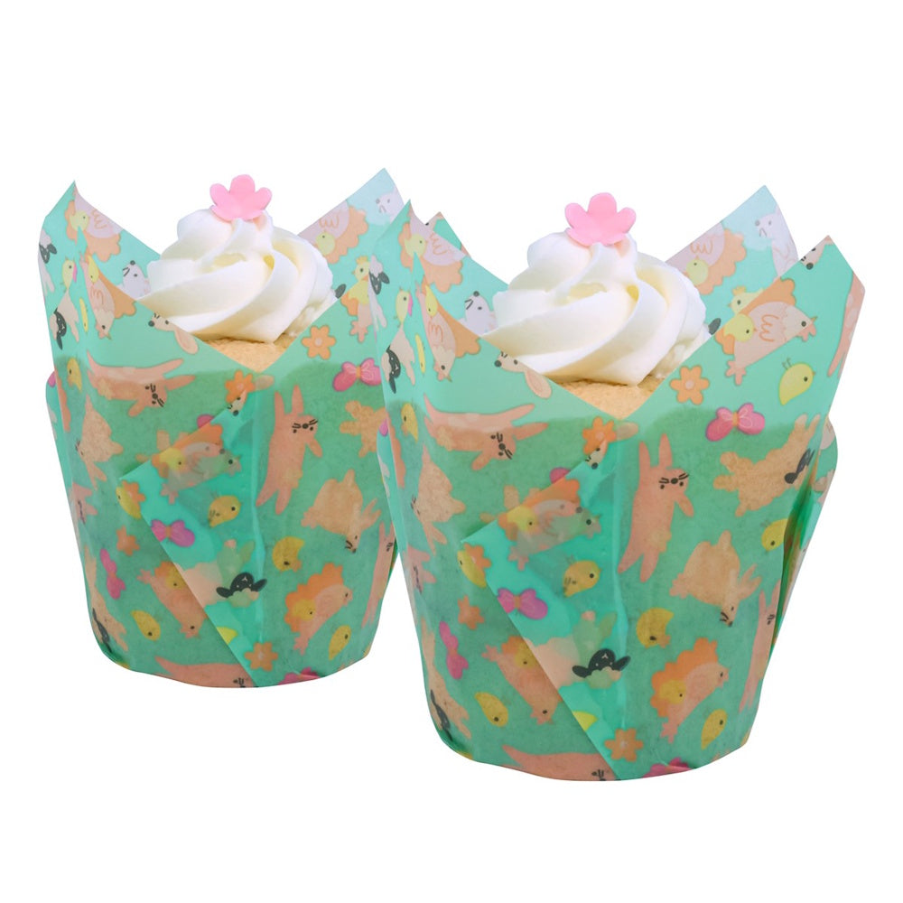 PME Tulip Muffin Cases - Easter Animals 24pk