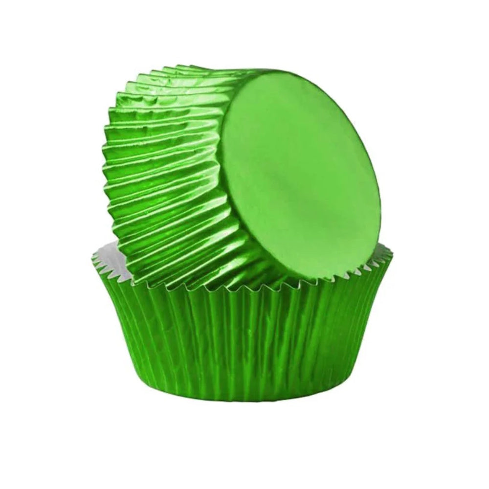 PME Foil-lined Cupcake Cases 30pk - Metallic Green