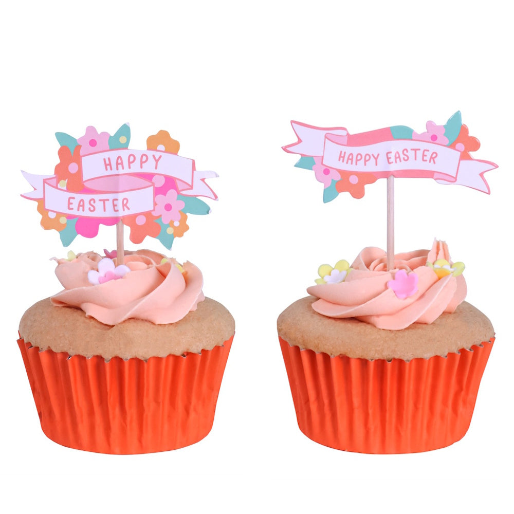 PME Easter Cupcake Toppers - Happy Easter 24pk