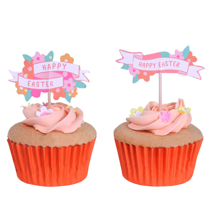 PME Easter Cupcake Toppers - Happy Easter 24pk