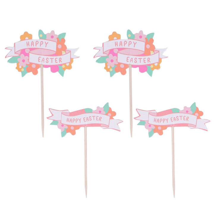 PME Easter Cupcake Toppers - Happy Easter 24pk