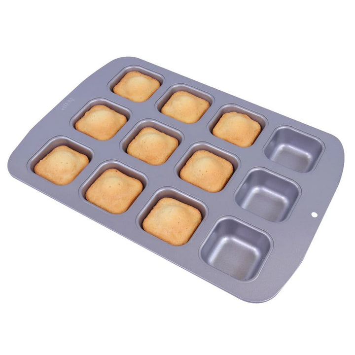 PME Non-Stick Mini Square Cake Pan 12 Cup