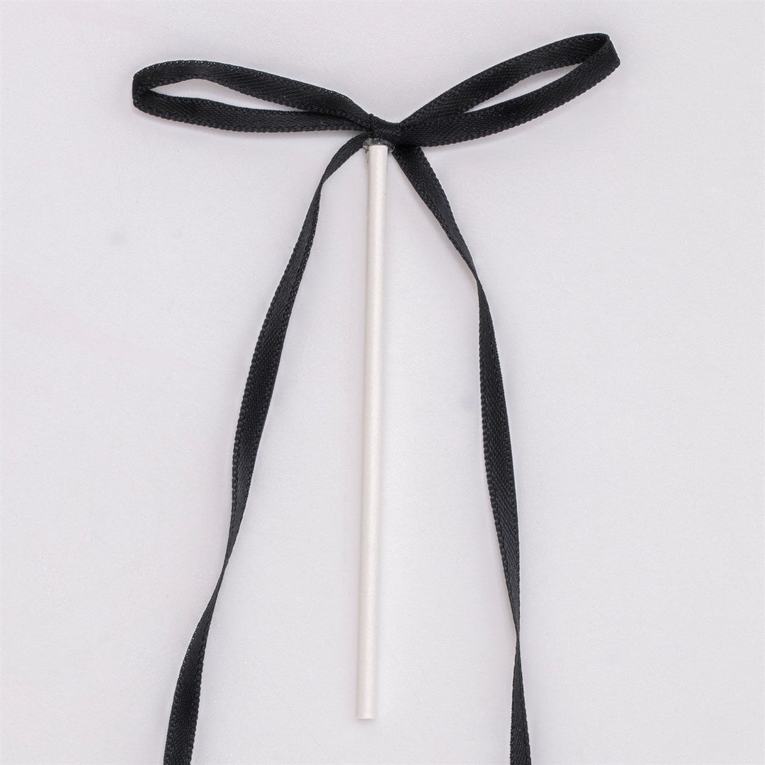 PME Ribbon Bow Cake Toppers 8pk - Black
