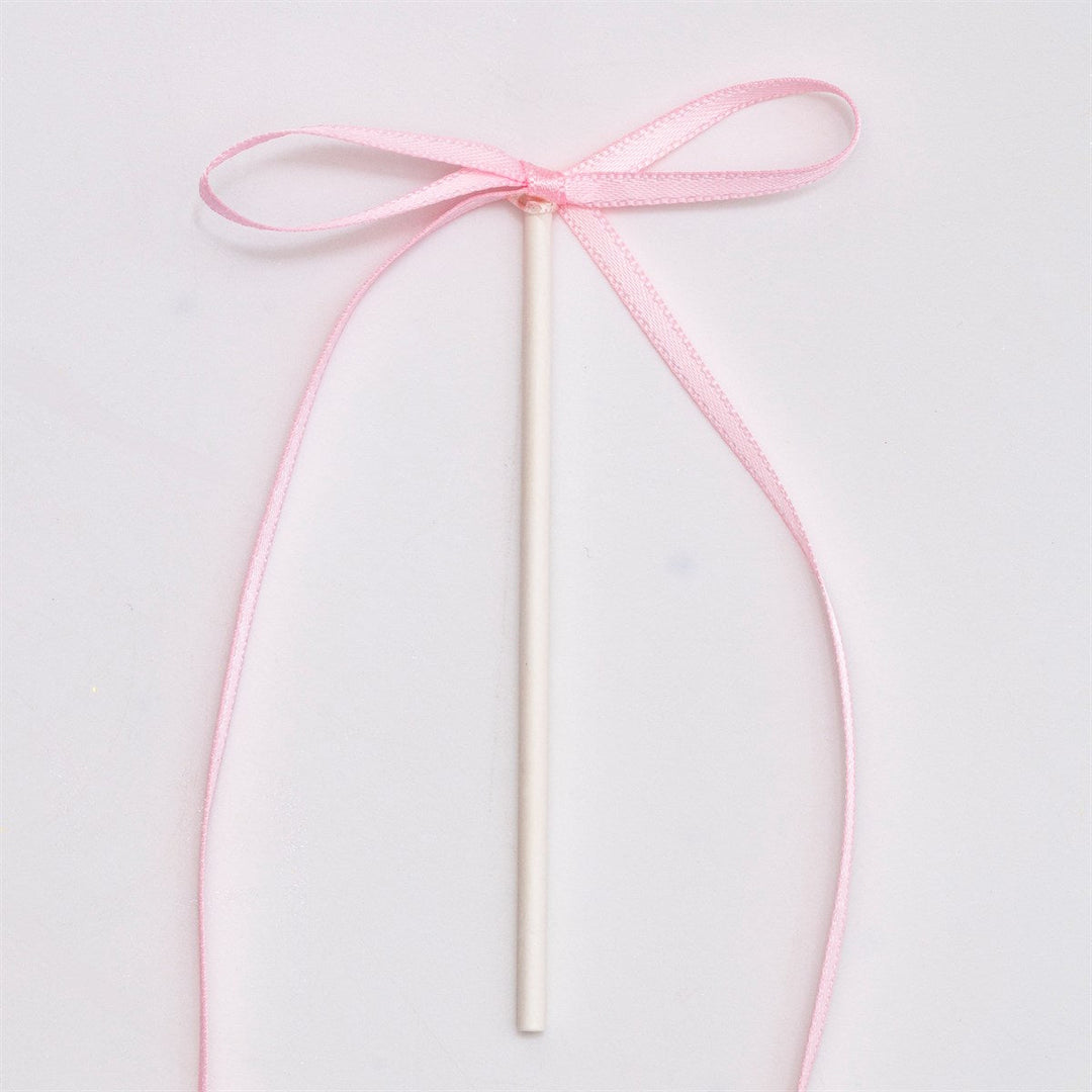 PME Ribbon Bow Cake Toppers 8pk - Light Pink