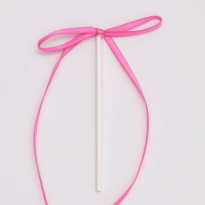 PME Ribbon Bow Cake Toppers 8pk - Pink