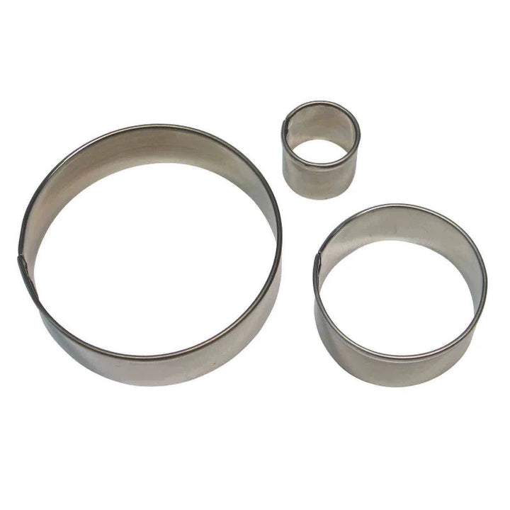 PME Stainless Steel Circle/Round Cutters - Set of 3