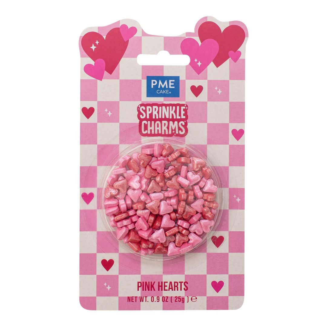 PME Sprinkle Charms - Pink Hearts