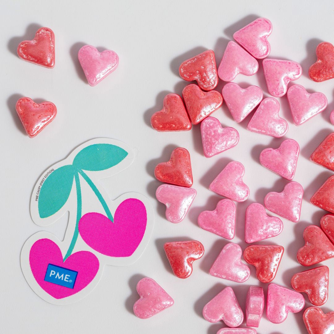 PME Sprinkle Charms - Pink Hearts