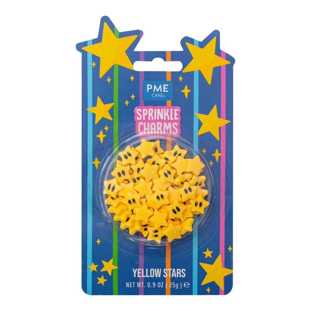 PME Sprinkle Charms - Yellow Stars