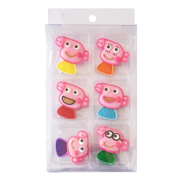 Sugar Icing Decorations 6pk - Peppa Pig